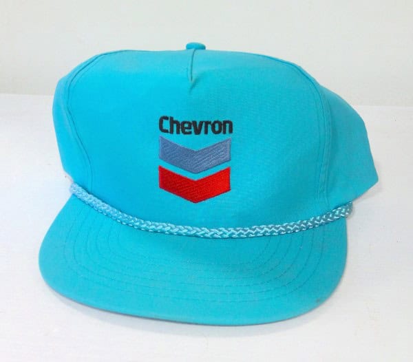 Vintage Chevron Oil Snapback Hat for sale