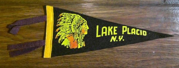 Vintage Lake Placid New York Souvenir Pennant for sale