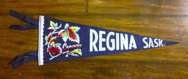 Vintage Regina Saskatchewan Souvenir Pennant for sale