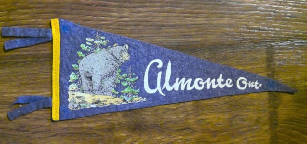 Vintage Almonte Ontario Souvenir Pennant for sale