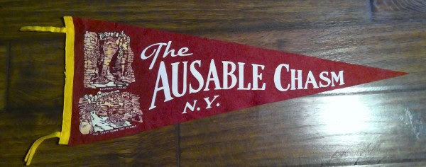 Vintage The Ausable Chasm New York Souvenir Pennant for sale