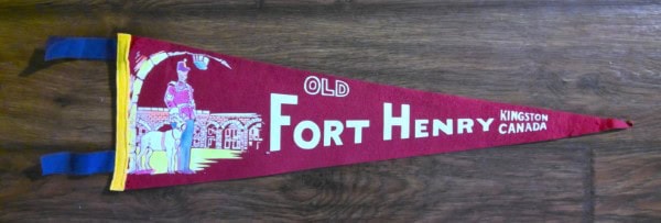 Vintage Old Fort Henry Kingston Ontario Souvenir Pennant for sale