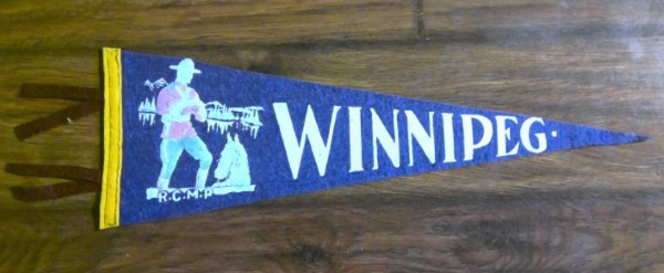 Vintage Winnipeg Manitoba Souvenir Pennant for sale