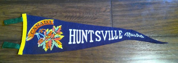 Vintage Huntsville Muskoka Ontario Souvenir Pennant for sale