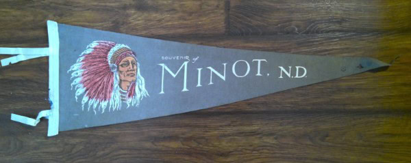 Vintage Minot North Dakota Souvenir Pennant for sale