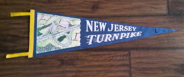 Vintage New Jersey Turnpike Souvenir Pennant for sale