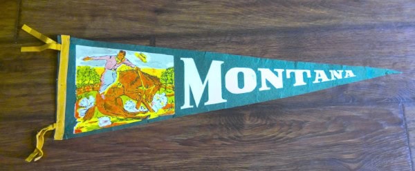 Vintage Montana Souvenir Pennant for sale