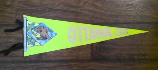 Vintage Ottawa Ontario Souvenir Pennant for sale