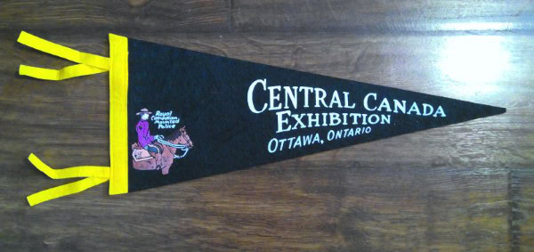 Vintage Central Canada Exhibition Ottawa Souvenir Pennant for sale