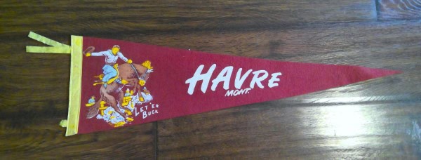 Vintage Havre Montana Souvenir Pennant for sale