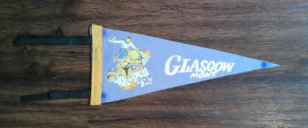 Vintage Glasgow Montana Souvenir Pennant for sale