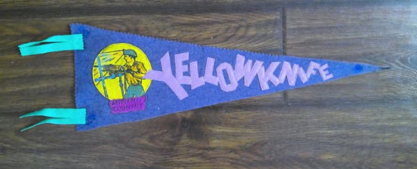 Vintage Yellowknife N.W.T. Souvenir Pennant for sale