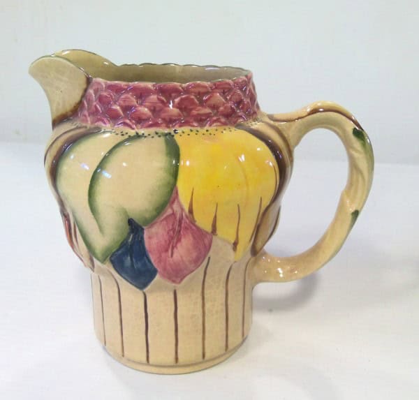 H.J Wood Burslem England Gorgeous Hand Painted Earthenware Pitcher for sale