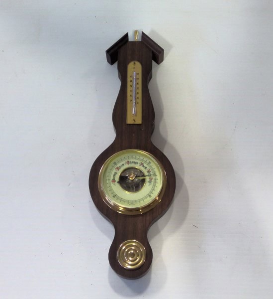 Vintage Thermometer and Barometer Wall Mounted Gauge for sale