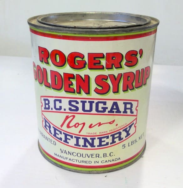 Vintage 5 LB Rogers' Golden Syrup Tin for sale