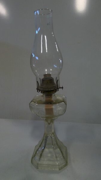 Antique Glass Oil Lamp for sale