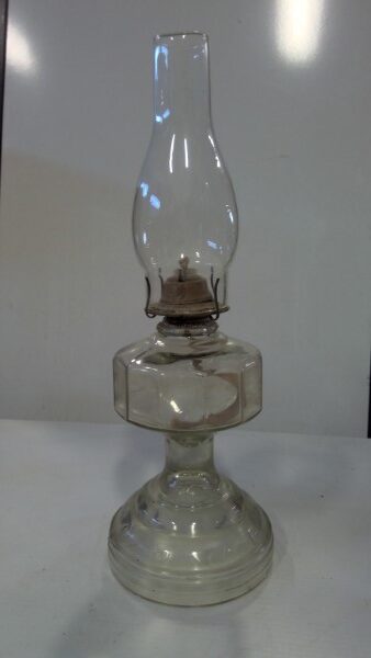 Antique Glass Oil Lamp. for sale