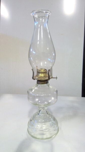 Antique Glass Oil Lamp for sale