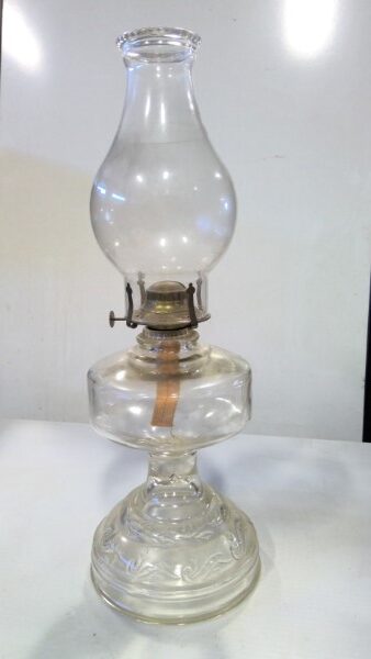 Antique Glass Oil Lamp for sale