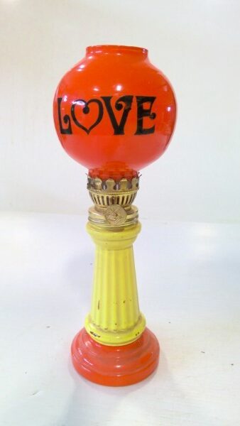 Retro Little "Love" Oil Lamp for sale