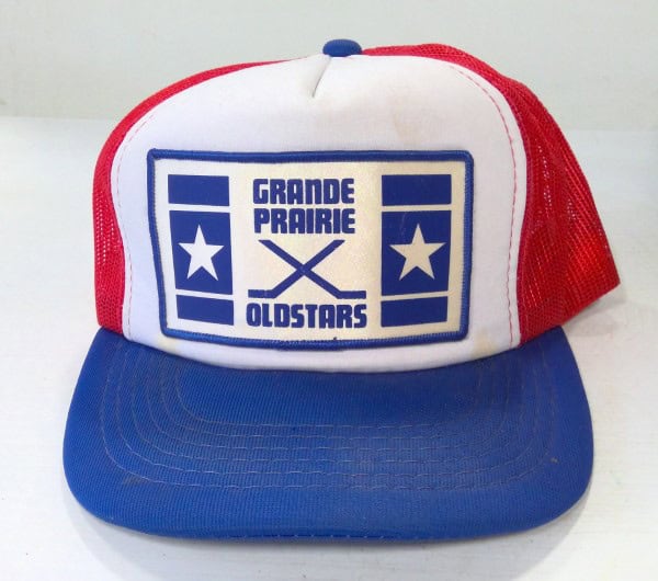 Vintage Grande Prairie Old Stars Hockey Snapback Hat for sale