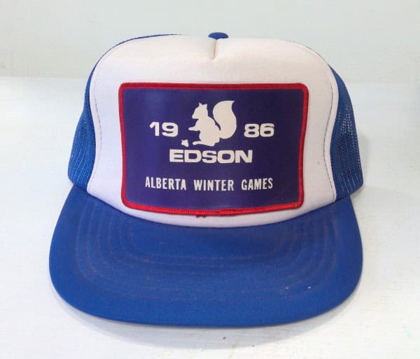 Vintage 1986 Edson Alberta Winter Games Snapback Hat for sale