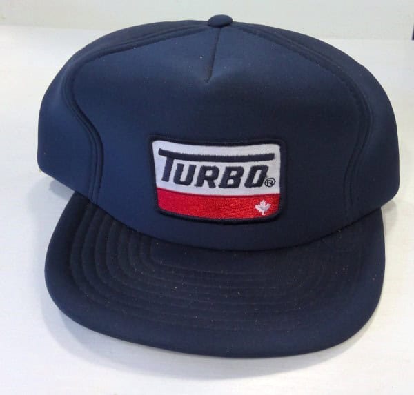 Vintage Turbo Gas Snapback Hat (Full Foam Blue) for sale