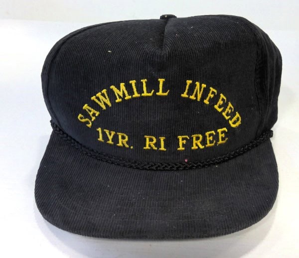 Vintage Sawmill Infeed 1yr RI Free Snapback Hat for sale