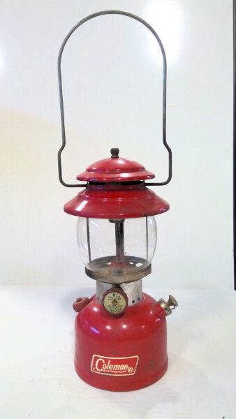 Vintage 1966 Coleman 200A Lantern - Pyrex Glass Globe for sale