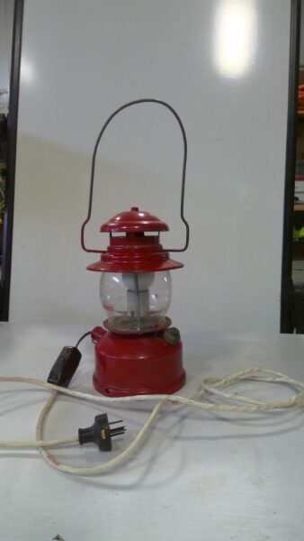 Vintage Home Made Electric Lamp Lantern for sale