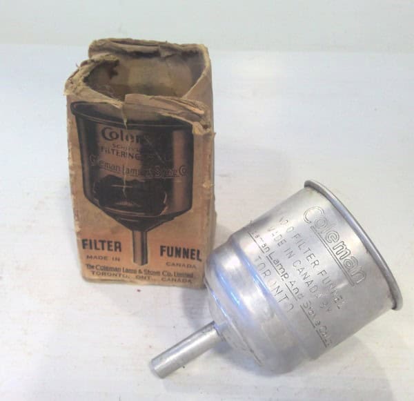 Vintage Coleman No. 0 Filter Funnel Made in Toronto Canada for sale