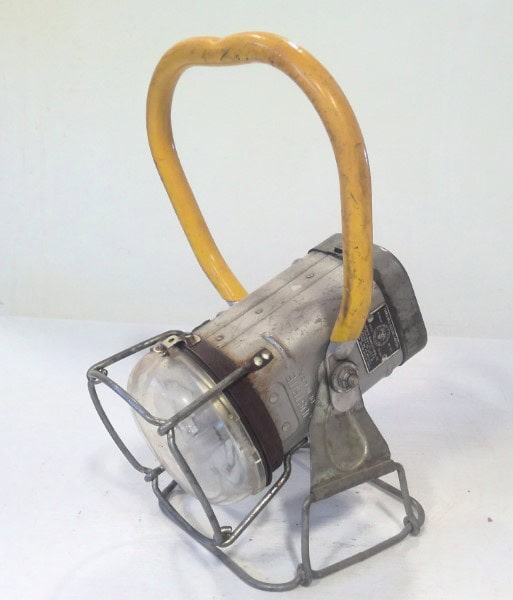 Vintage Justrite Permissible Electric Lantern - Industrial Mining Flash Light for sale