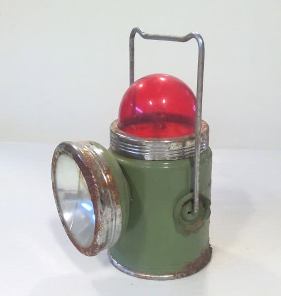 Vintage 1950s Mini Electric Railroad Lantern for sale