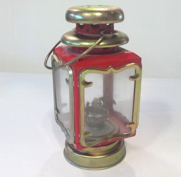 Vintage Red Tin Coach Lantern for sale