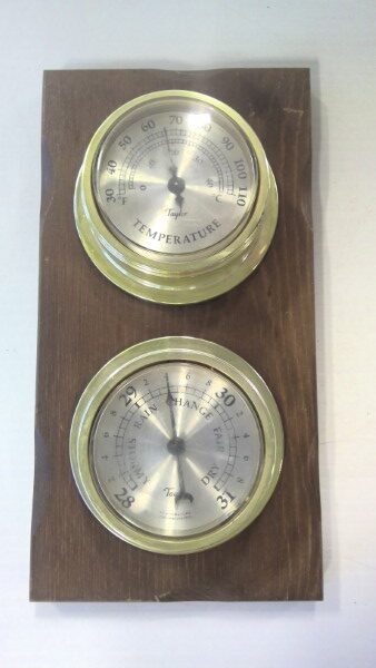 Vintage Taylor Weather Station Gauge on Wall Mount. for sale