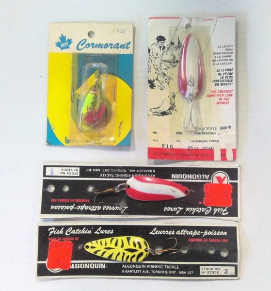 Lot of 4 Vintage Unused Fishing Lure including Daredevle Imp. for sale