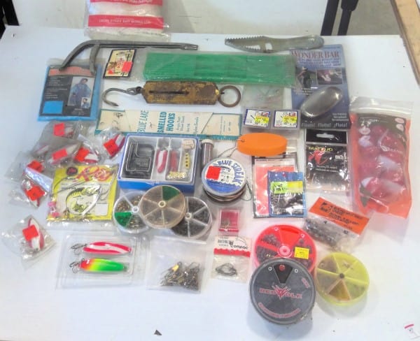 Huge lot of Surplus Fishing Tackle, tools, and gear. for sale