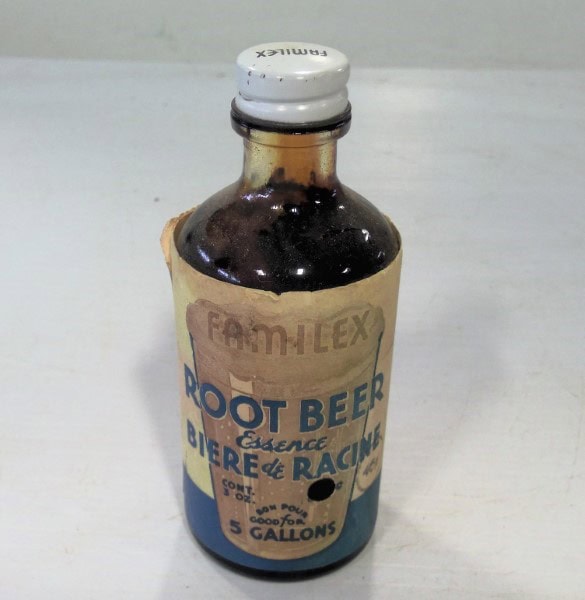 Vintage Familex Root Beer Essence Bottle Montreal Canada for sale