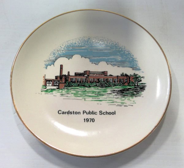 Vintage 1970 Cardston Public School - Alberta Collector Plate for sale