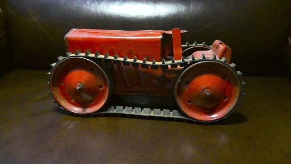 1930s Triang Tractor No. 2 Wind Up Metal Toy Tractor for sale