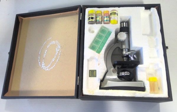 Vintage Tasco Model 972 Microscope and Kit for sale