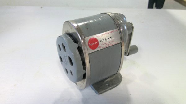 Vintage Apsco Giant Pencil Sharpener - Counter Mounted. for sale