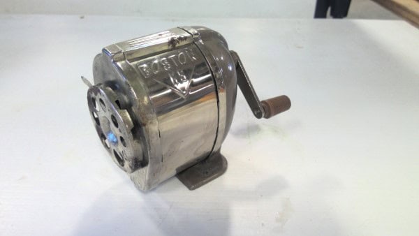 Vintage Boston KS Pencil Sharpener - Counter Mounted. for sale