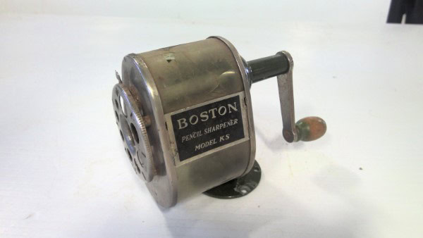 Vintage Boston KS Pencil Sharpener - Counter Mount. for sale