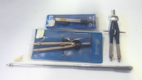 Lot of Staedtler Geometry Tools and Telescopic Pointer for sale