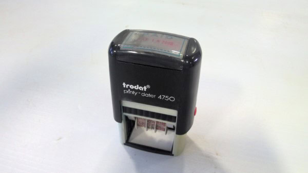 Trodat Printy Dater 4750 Date Stamp - (used) for sale