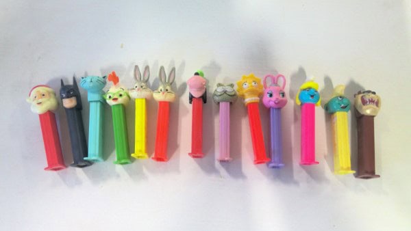 Lot of 13 Older Pez Dispensers in Various Condition. for sale