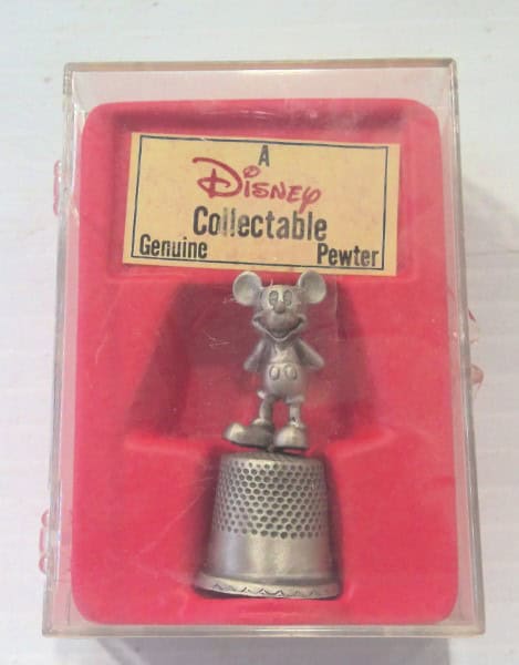 Disney Mickey Mouse Collectable Pewter Thimble for sale