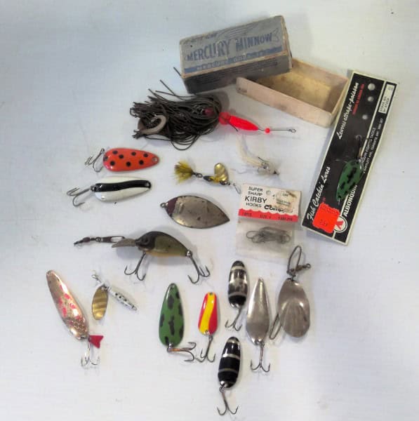 Lot of Vintage Fishing Lures and Hooks. for sale