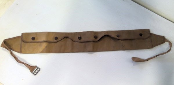 Vintage Canvas Camo Magazine / Ammo Belt for sale